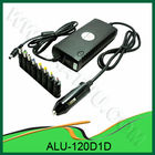 120W Universal DC Power Adapter for Car Use, with 1 LED, 1 USB Port, 8 Output Pins ALU-120D1D