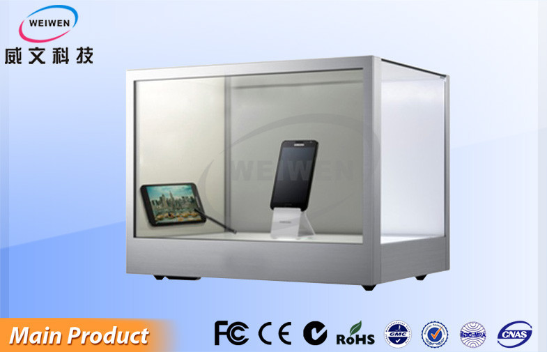 Customized Transparent LCD Display Desktop Infrared Touch Advertisement Machine