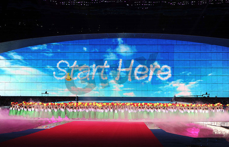 Transparent Stage LED Screens Sigular Power Supply For Opening Ceremony