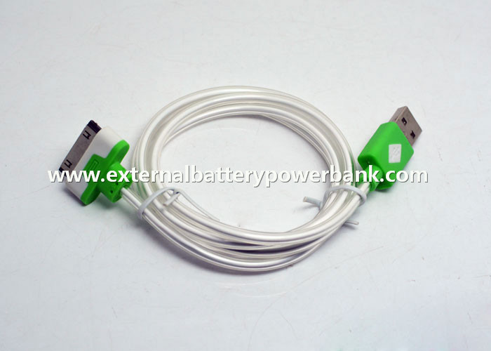 100cm USB Data Transfer Shining Cable with Green Light for iPhone4 4S / iPad1 / iPad2
