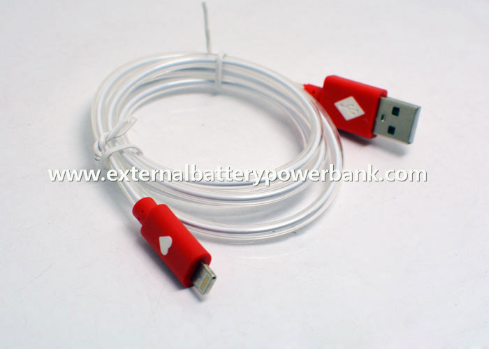 8Pin Lightening USB Data Transfer Cable with Red LED Light for iPhone5 5s 6 6Plus