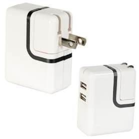 white 110-240V AC super lower 5v 2100ma universal usb power adapter for ipad