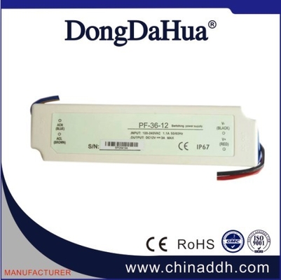 300 VAC 3A 36W Constant Voltage Waterproof LED Driver Full Range For CCTV Camera