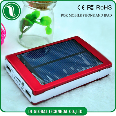 Blue White Red High Power Solar Panel Power Bank Mobile Battery Bank