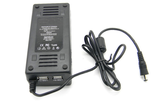Replacement 24Vdc AC To DC Power Adapter Dual USB 90W With LED lights