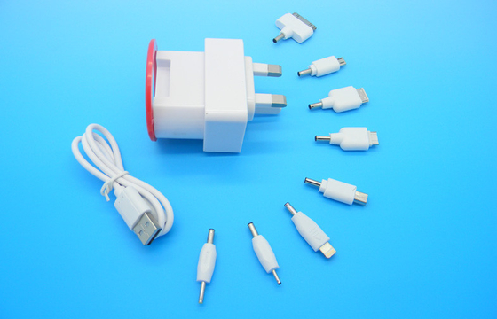 Constant Current Universal USB Travel Charger 5V 2.0A UK Plug , FCC Part 15B
