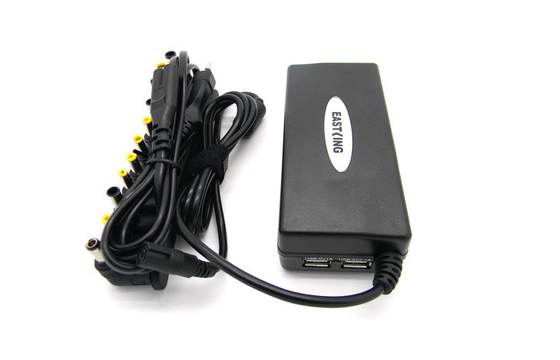 UK / US 90W Universal Laptop Power Adapter Automatic 5V 2.1A USB With LED