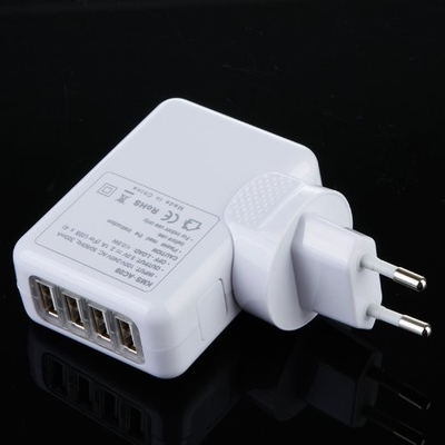 4 Port Universal USB Travel Charger Wall AC Adapter For Home , Multi Plug