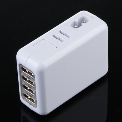 4 Port Universal USB Travel Charger Wall AC Adapter For Home , Multi Plug