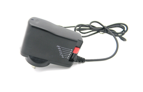 1000mA 12W Wall Mount Power Adapter Ajustable 3V - 12V With SAA Plug
