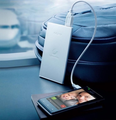 Black White 5V Mobile Power Supply / 7000MAH Portable Power Bank