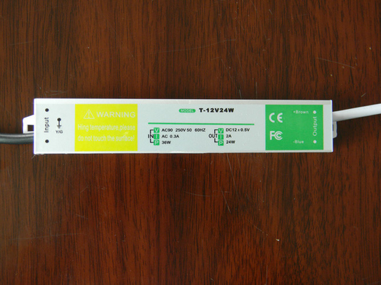 DC12V 3A LED Waterproof Driver IP67 36W LVD Certified For LED Light
