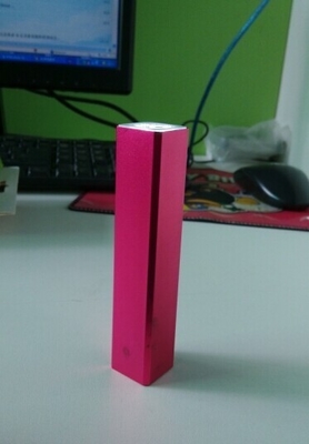 3200mAh Purple Rectangle Shape Portable USB Power Pack For Notebook