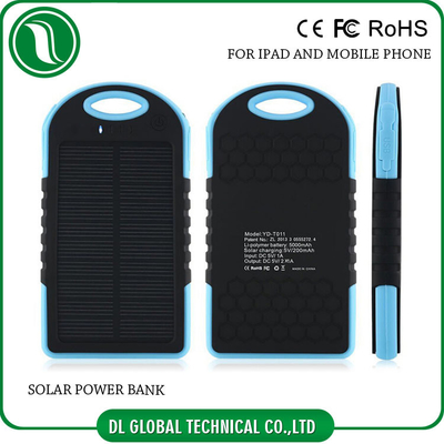 Ultra thin 4000mah 5000mah Portable Mobile Power Bank Solar Power Battery Bank