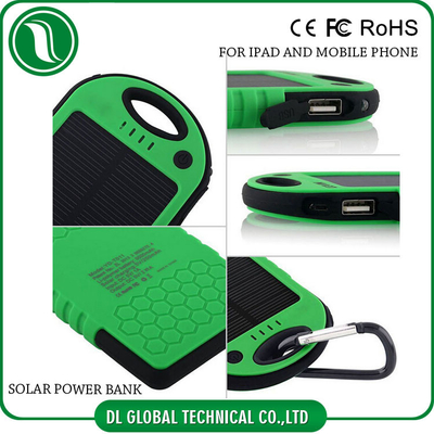 Ultra thin 4000mah 5000mah Portable Mobile Power Bank Solar Power Battery Bank