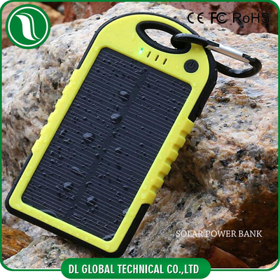 Ultra thin 4000mah 5000mah Portable Mobile Power Bank Solar Power Battery Bank