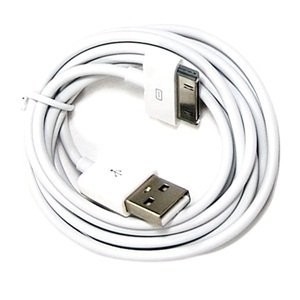 Extra long Black 6FT USB Data Sync Cable for Apple iPhone 4 4S 3GS iPod iPad