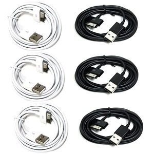Extra long Black 6FT USB Data Sync Cable for Apple iPhone 4 4S 3GS iPod iPad