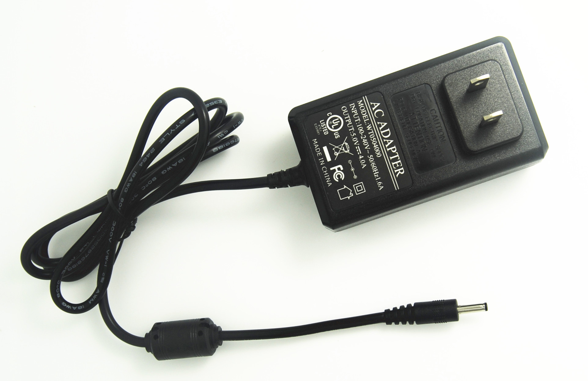 CEC / ERP IEC / EN60950 AC DC Power HUB US Plug 2pin Adapter