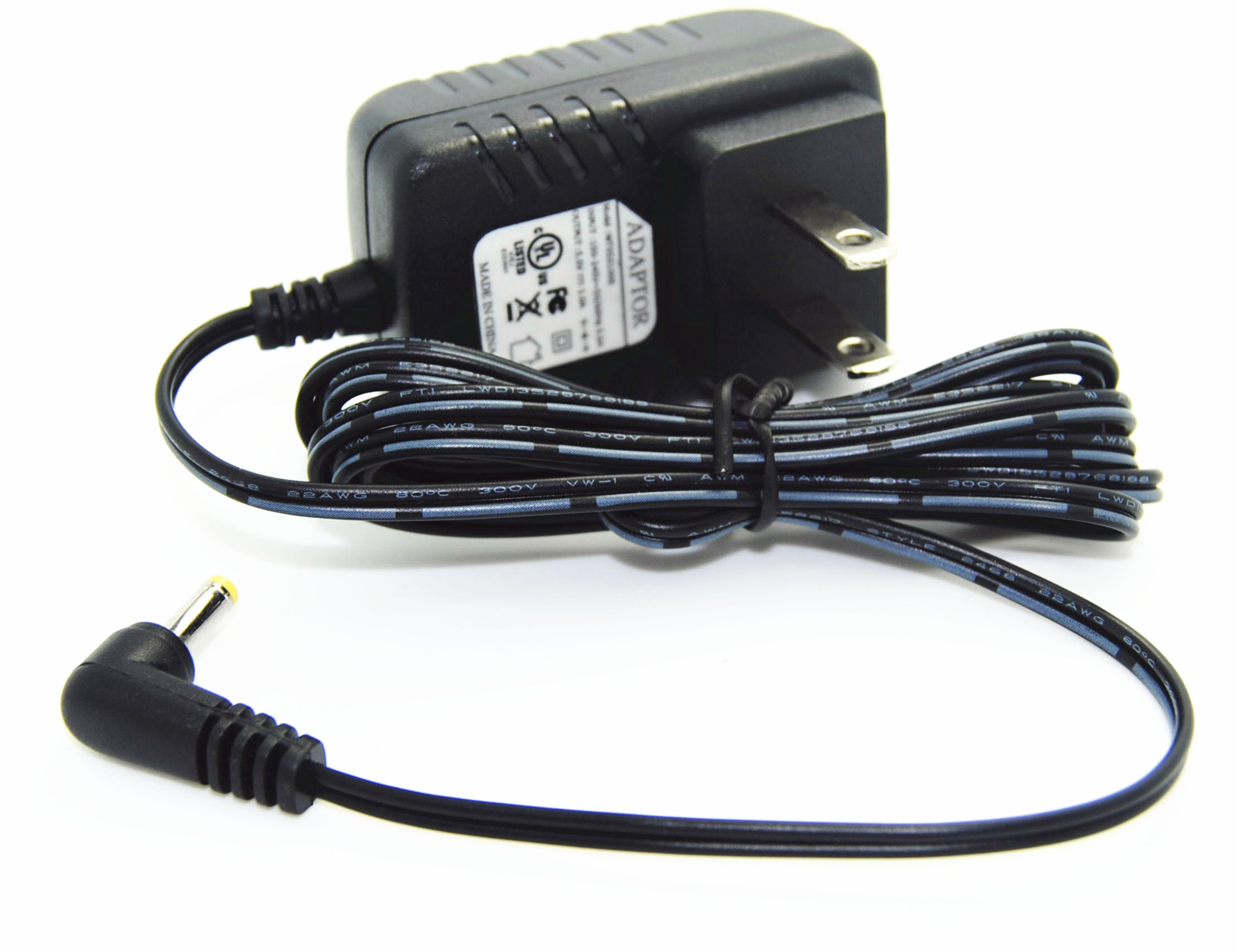 Black Smart US Socket Wall Mount Power Adapter for MP3 / LCD Monitor