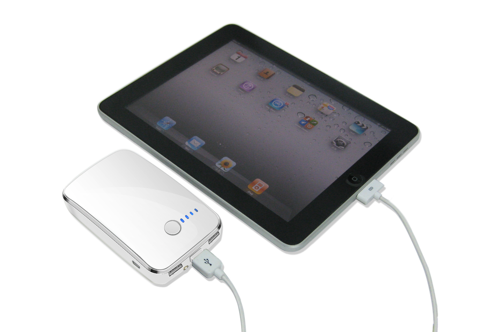 White Portable Battery Power Packs