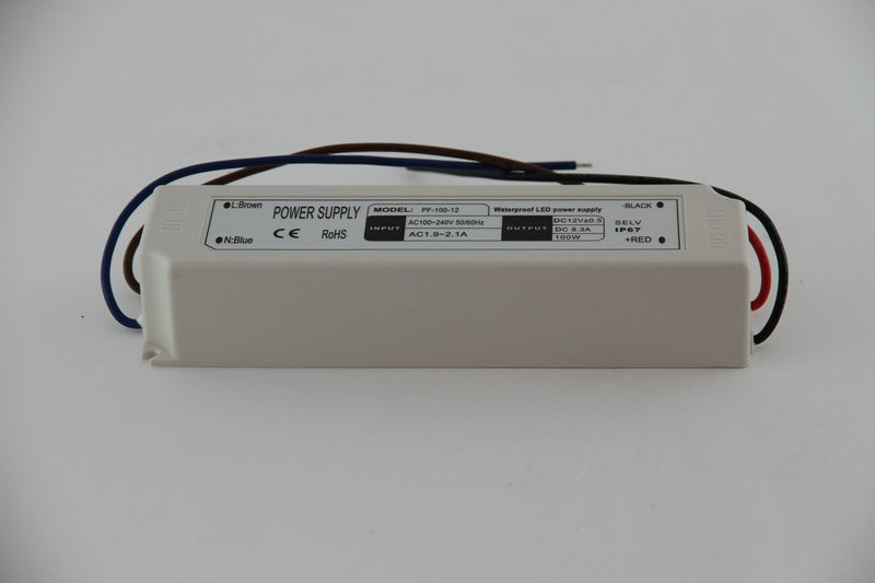 100W 50Hz Constant Voltage 12 Volt LED Driver Efficiency With Overload Protection