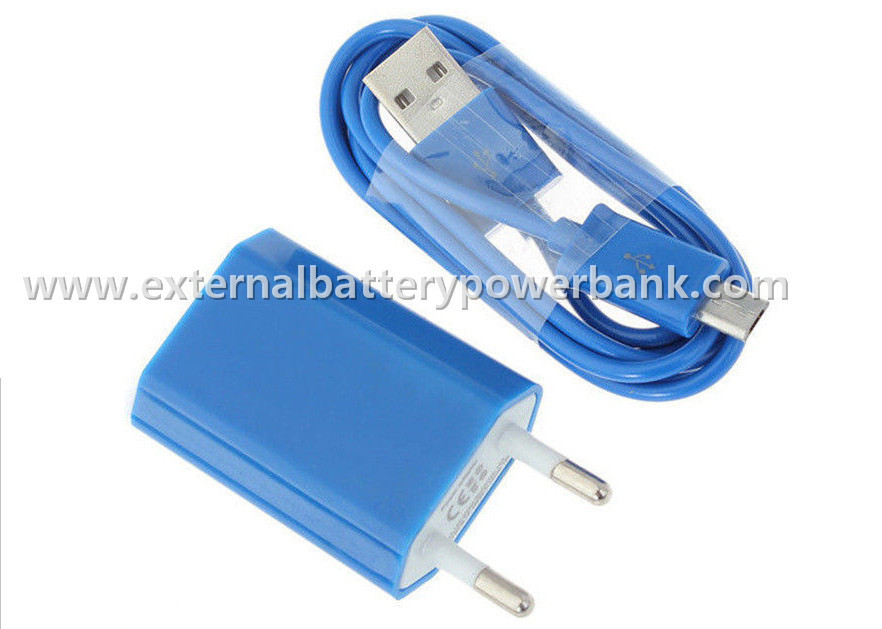 Colorful Wall Charger 5V 1A Universal USB Travel Charger EU Plug for Samsung / iPhone